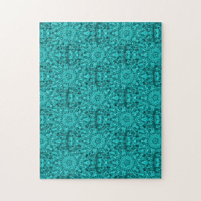 Quebra-cabeça Aqua caleidoscópio águas geométricas de abstrato (Vertical)