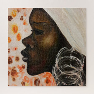 Quebra-cabeça Aquarela - Beleza Africana -