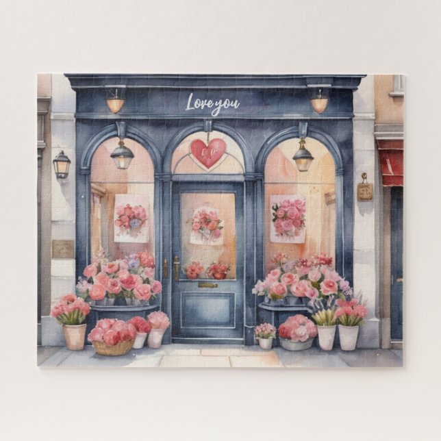 Quebra-cabeça Aquarela Compro Velho da Flor Urbana (Horizontal)