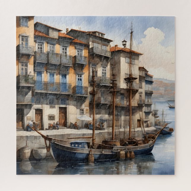 Quebra-cabeça Aquarela do Porto (Vertical)