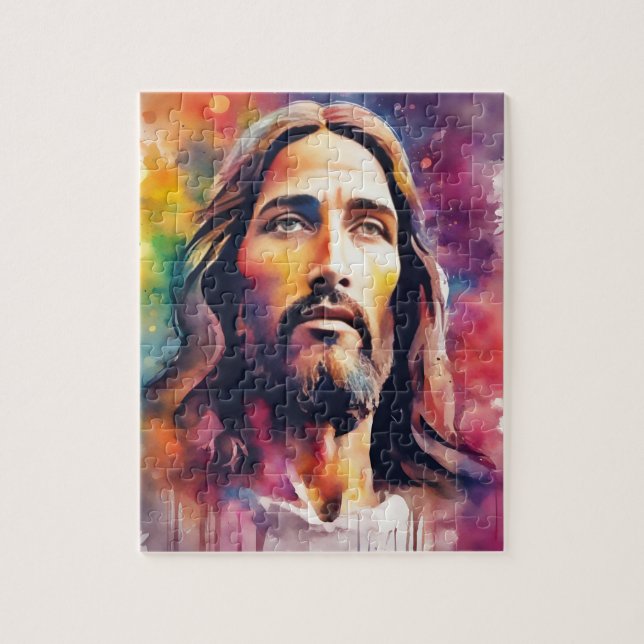 Quebra-cabeça Aquarela Jesus (Vertical)