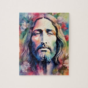 Quebra-cabeça Aquarela Jesus