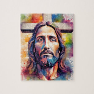 Quebra-cabeça Aquarela Jesus