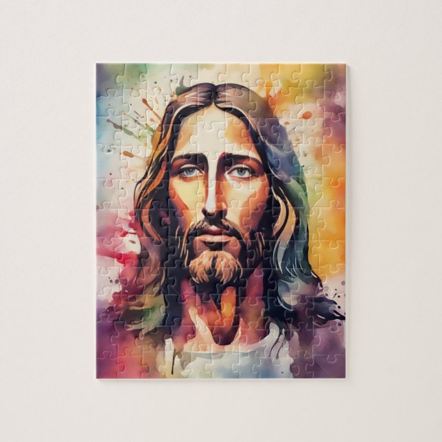 Quebra-cabeça Aquarela Jesus (Vertical)
