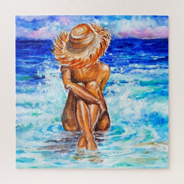 Quebra-cabeça Aquarela - Na Margem - (Vertical)