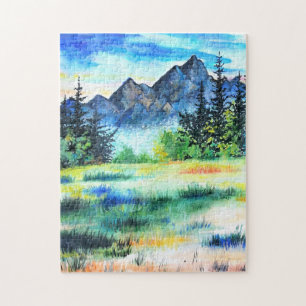Quebra-cabeça Aquarela - Natureza