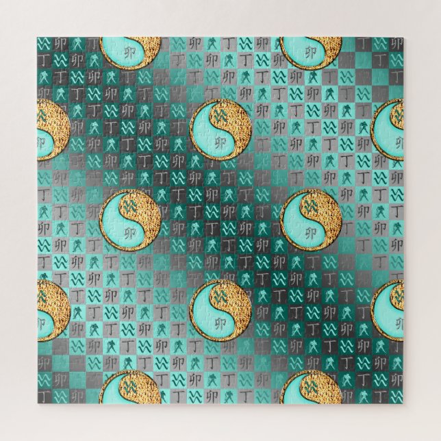 Quebra-cabeça Aquarius & Fire Rabbit (Vertical)