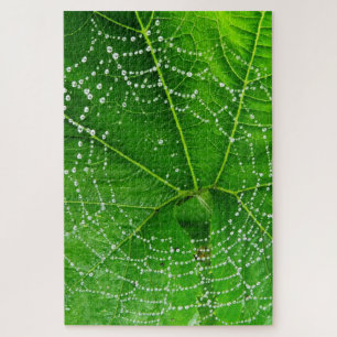 Quebra-cabeça Aranha Folha de Jardim com Design de Fotografia De