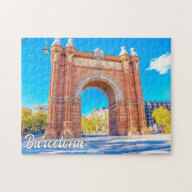 Quebra-cabeça Arc de Triomf, Barcelona, Espanha (Horizontal)