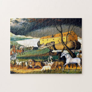 Quebra-cabeça Arca de Noah, pintura de Edward Hicks
