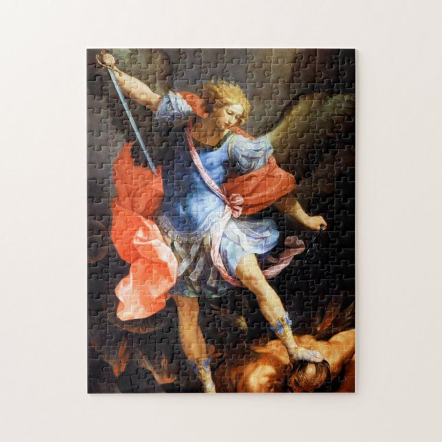 Quebra-cabeça Archangel Michael trSample Satã Guido Reni (Vertical)