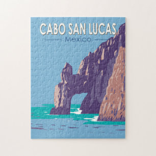 Quebra-cabeça Arco de Cabo San Lucas México Viagem Arte Vintage