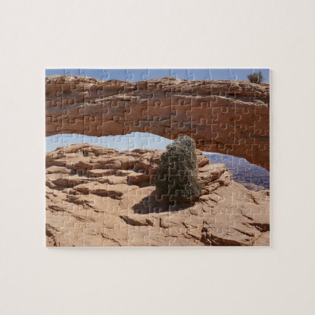 Quebra-cabeça Arco de Mesa e Tumbleweed em Canyonlands (Horizontal)