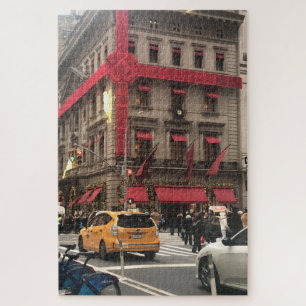 Quebra-cabeça Arco de Natal na Quinta Avenida Nova Iorque NYC