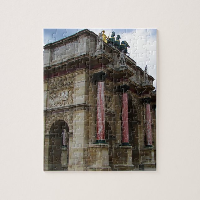 Quebra-cabeça Arco de Triunfo do Carrousel. (Vertical)