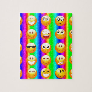 Quebra-cabeça arco-íris emoji