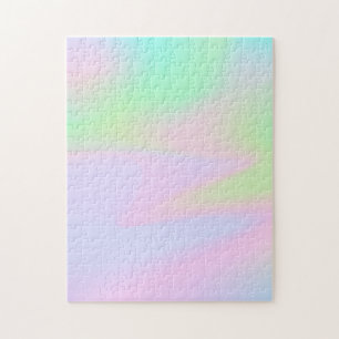 Quebra-cabeça Arco-Íris Holográfico Iridescente Pastel Unicór