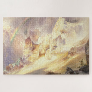 Quebra-cabeça Arco-Íris Sobre Yellowstone, Moran 1900