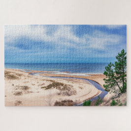 Quebra-cabeça Areia branca perto do mar Báltico, na Letónia