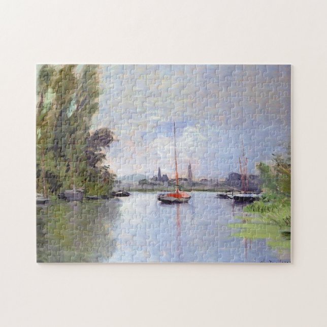 Quebra-cabeça Argenteuil Small Arm Seine Monet Fine Art (Horizontal)