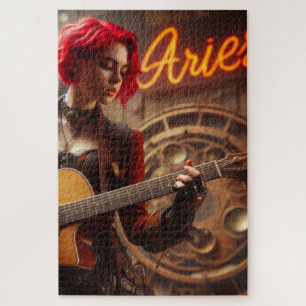 Quebra-cabeça Aries Zodiac Musical Guitar