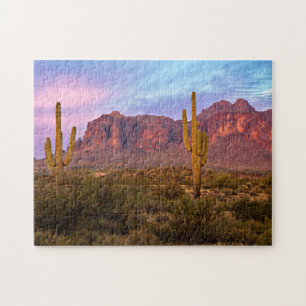Quebra-cabeça Arizona Aestética Sunset Picture Phoenix Cactus
