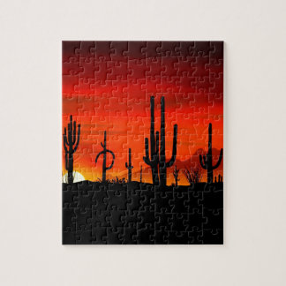 Quebra-cabeça Arizona do deserto de Sonoran dos Saguaros do por