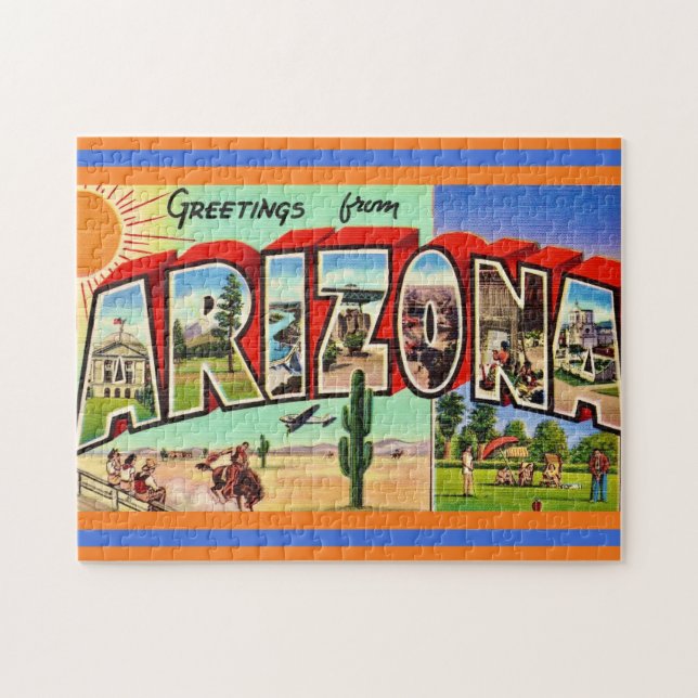 Quebra-cabeça Arizona Greeting Postcard (Horizontal)