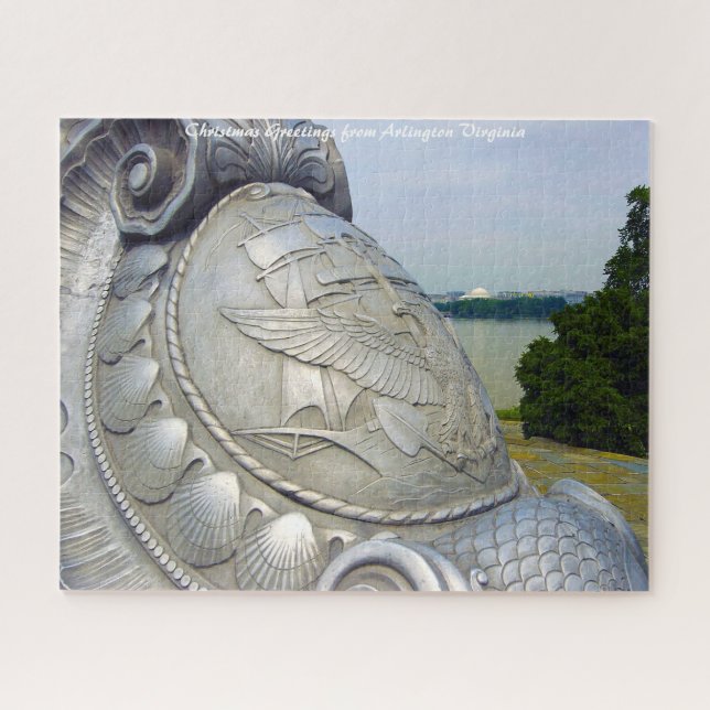 Quebra-cabeça Arlington Virginia.Cartões de natal (Horizontal)