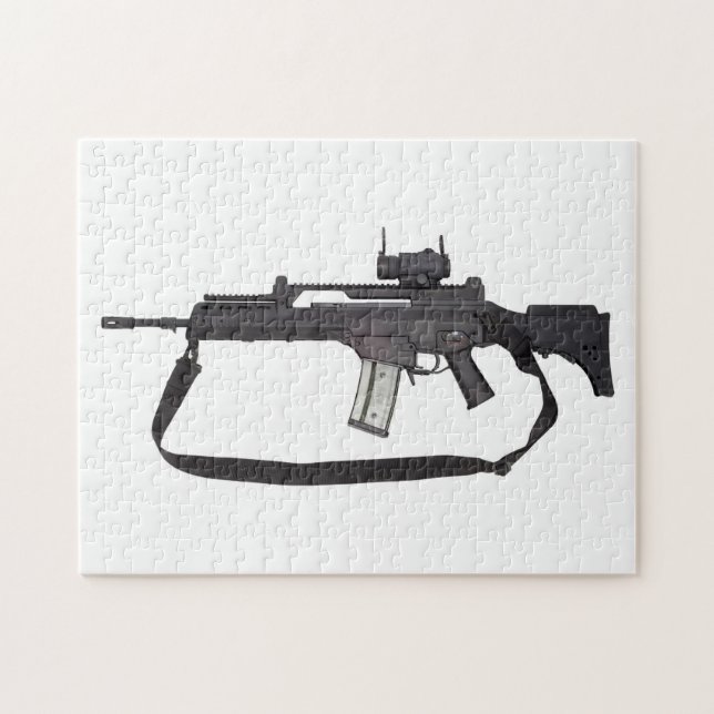 Quebra-cabeça Arma automática G36 (Horizontal)