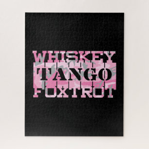 Quebra-cabeça Armário Whiskey Tango Foxtrot Pink Camo