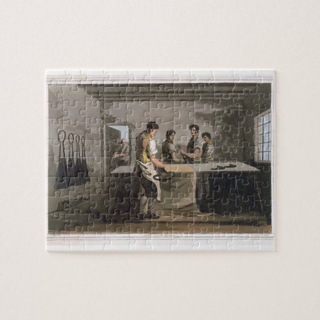 Quebra-cabeça Armários de pano, "traje do engrav de Yorkshire" (Horizontal)