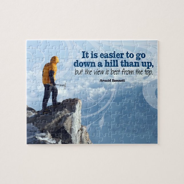 Quebra-cabeça Arnold Bennett Inspirational Cote "Visão superior" (Horizontal)