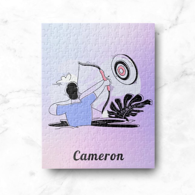 Quebra-cabeça Arquery Bullseye & Archer - Gradação e nome modern (Criador carregado)