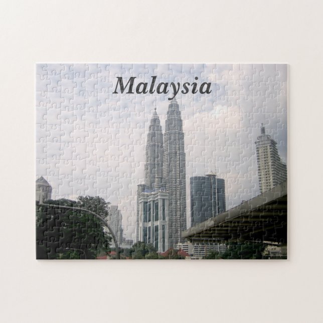 Quebra-cabeça Arquitectura da cidade de Malaysia (Horizontal)