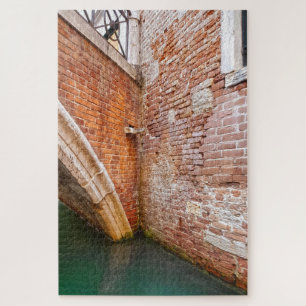 Quebra-cabeça Arquitetura de Parede Brick do Canal de Veneza