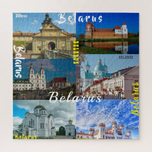 Quebra-cabeça Arquitetura do Castelo de Belarus Minsk Grodno Mir