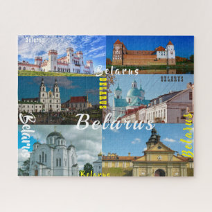 Quebra-cabeça Arquitetura do Castelo de Belarus Minsk Grodno Mir