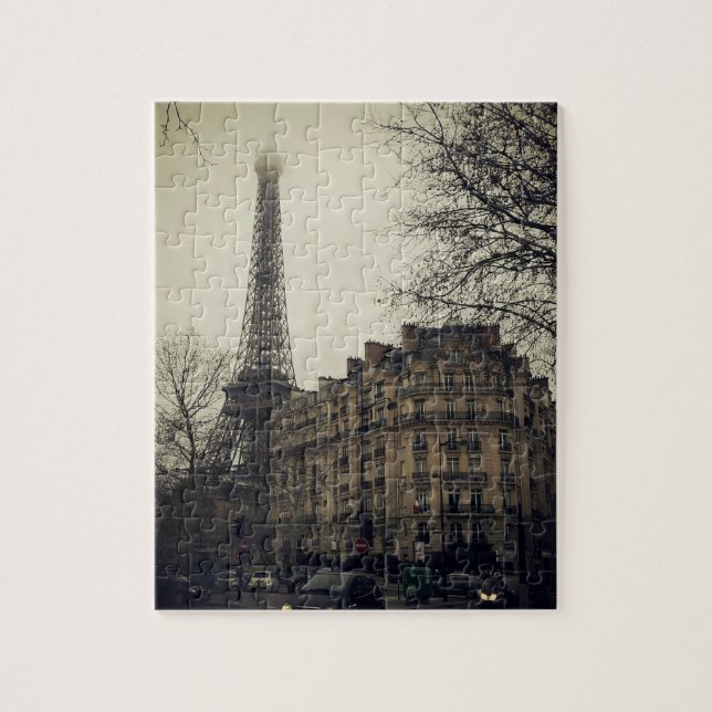 Quebra-cabeça Arquitetura Eiffel Tower Paris (Vertical)