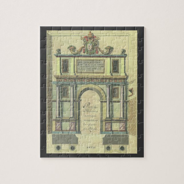 Quebra-cabeça Arquitetura Renascentista de entrada da Igreja Vin (Vertical)