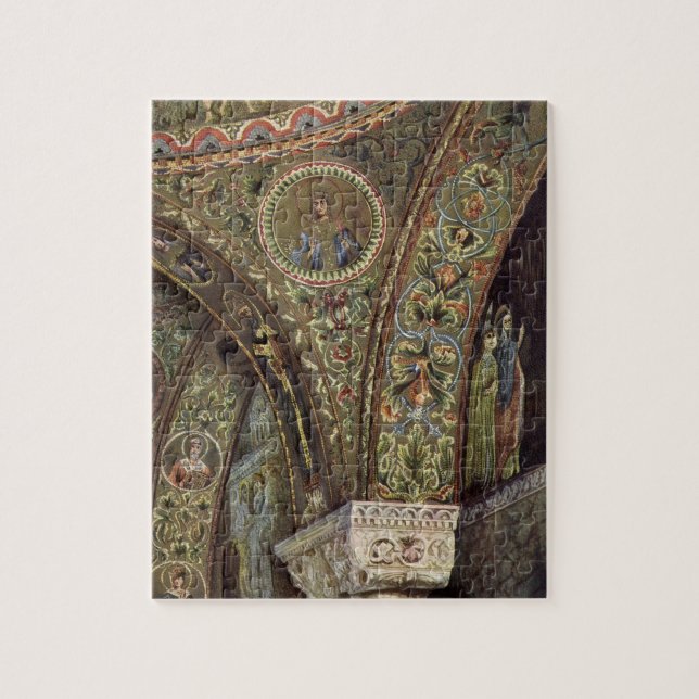 Quebra-cabeça Arquitetura venenosa, Arca decorativa em uma Igrej (Vertical)