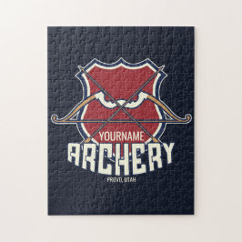 Quebra-cabeça Arquivamento de NOME Personalizado Seta de Arco Re