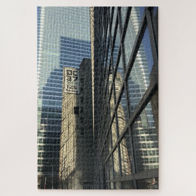Quebra-cabeça Arranha-céus Baixa Manhattan Nova Iorque NYC (Vertical)