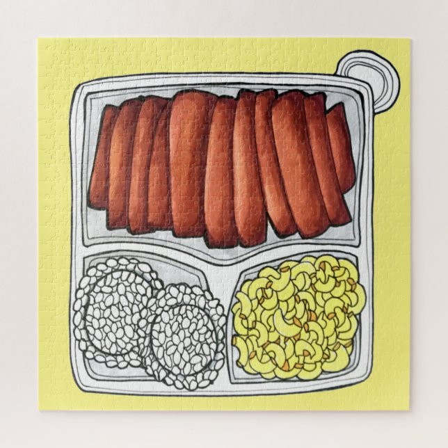 Quebra-cabeça Arroz Macaroni, Salada de Arroz de Placa de Cuisin (Vertical)