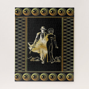 Quebra-cabeça Art deco Bonnie & de Cylde 520 partes