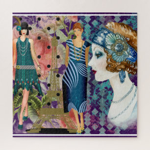 Quebra-cabeça Art Deco Flappers