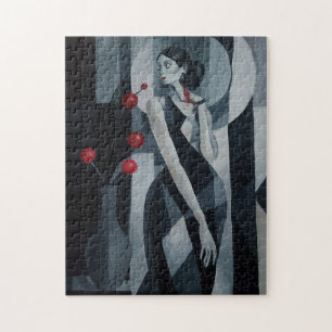 Quebra-cabeça Art Déco Mulher Pulso Silencioso