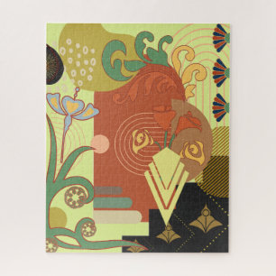 Quebra-cabeça Art Nouveau Abstrato