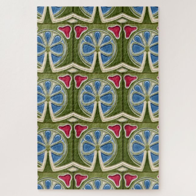 Quebra-cabeça - Art Nouveau Clover (Vertical)