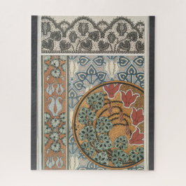 Quebra-cabeça Art nouveau Cyclamen floral Eugene Grasset elegant